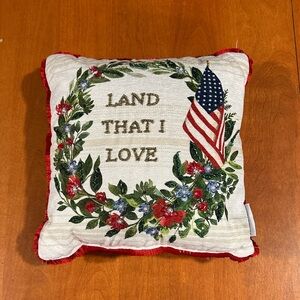 Stars & Stripes brand Patriotic 'Land That I Love' Decorative Pillow